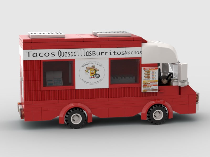 Custom LEGO Roadside Tacos Food Truck Set
