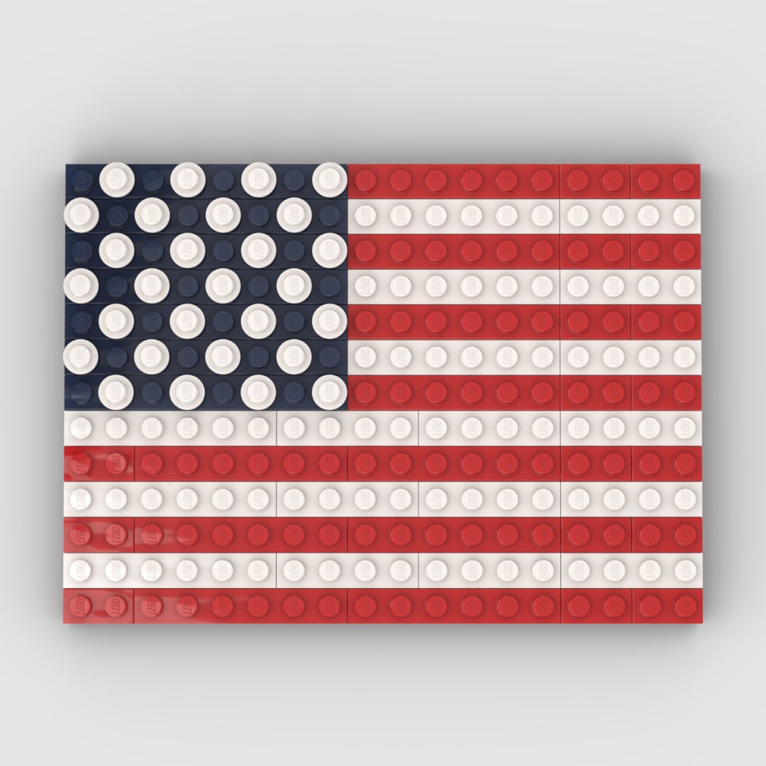 Custom Lego American Flag Set