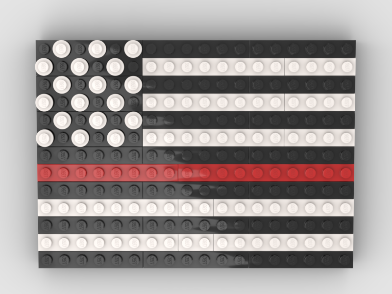Custom Thin Red Line Fire Department Flag